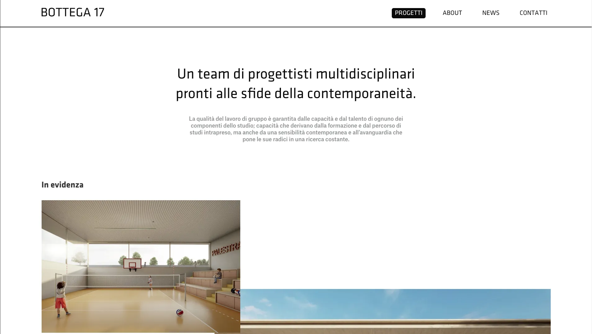 Screenshot del progetto Bottega 17 (2)