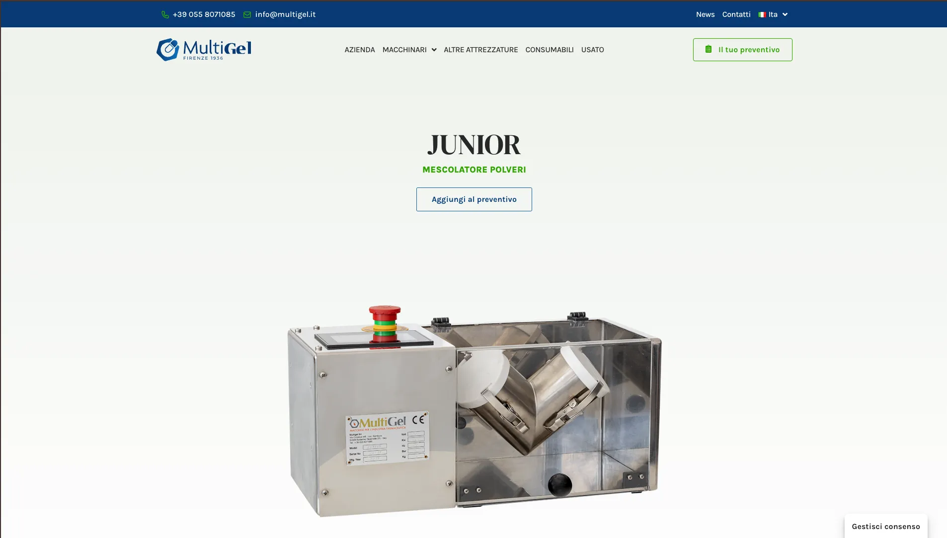 Screenshot del progetto Multigel (3)