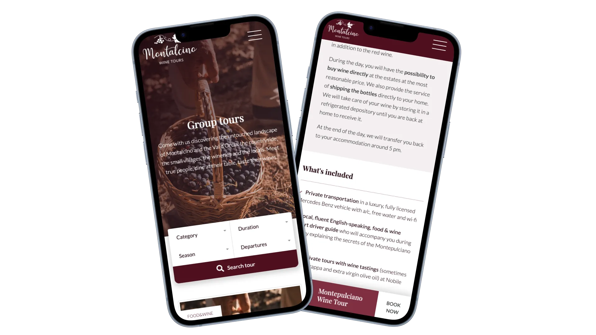 Screenshot del progetto Montalcino Wine Tours (4)