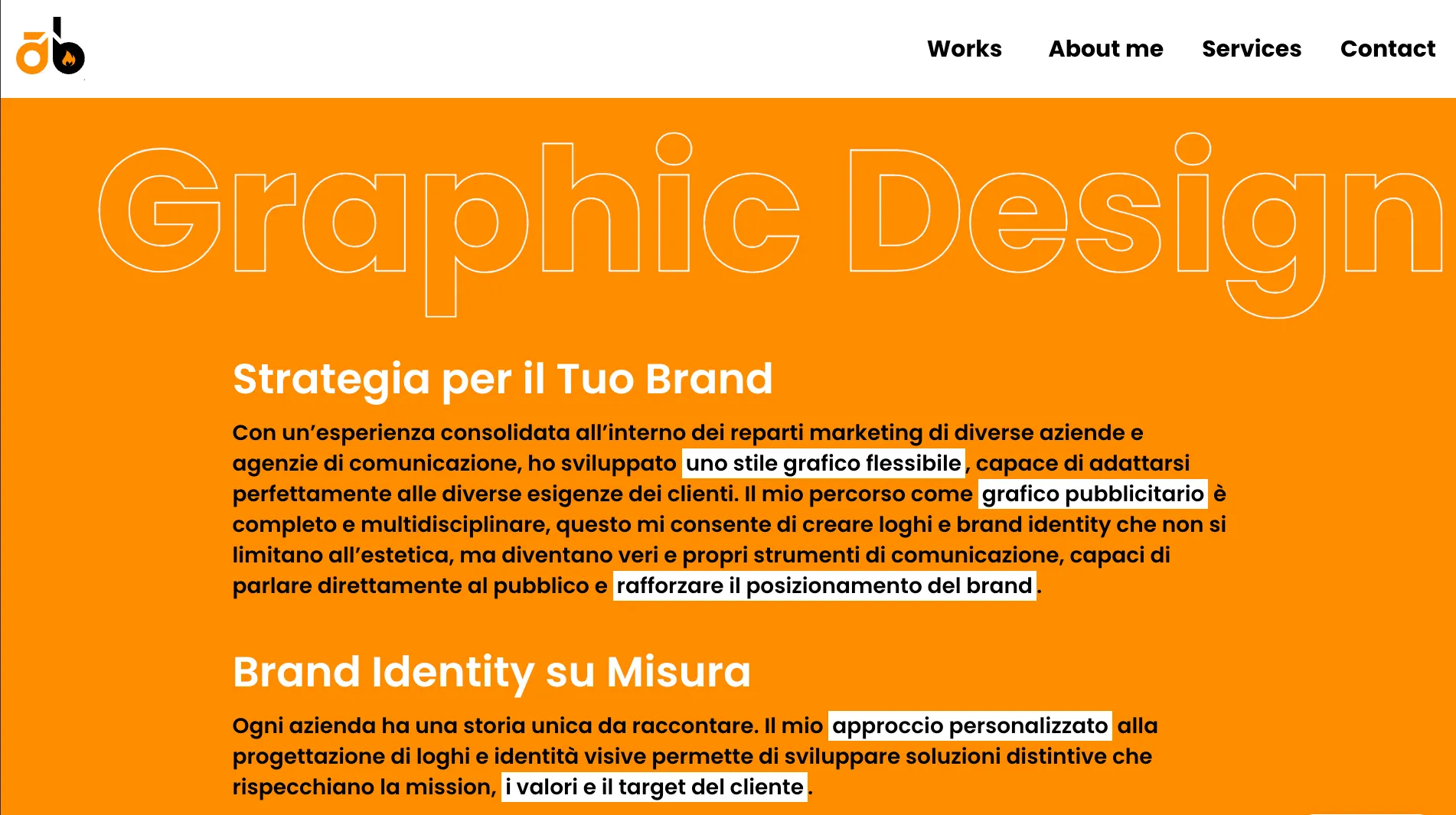 Screenshot del progetto Andrea Bruci (2)