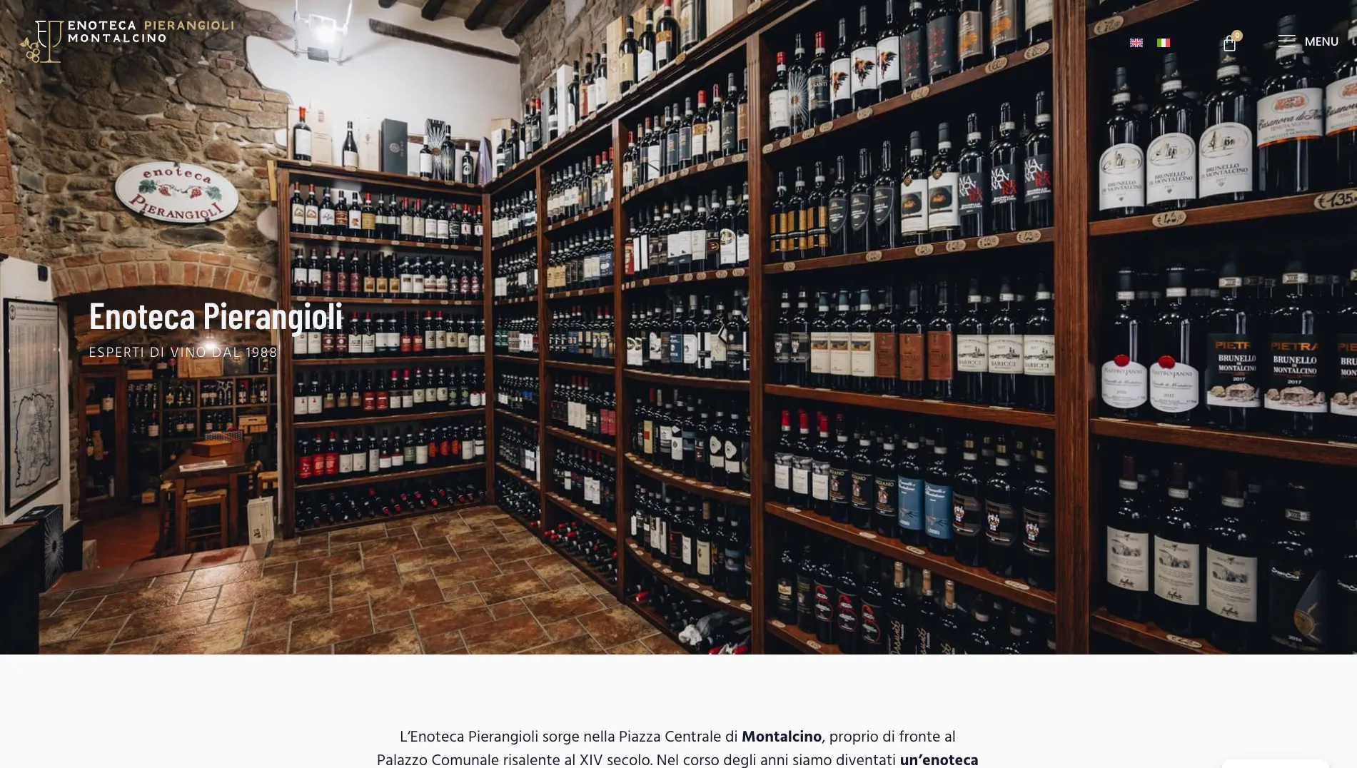 Screenshot del progetto Enoteca Pierangioli (1)